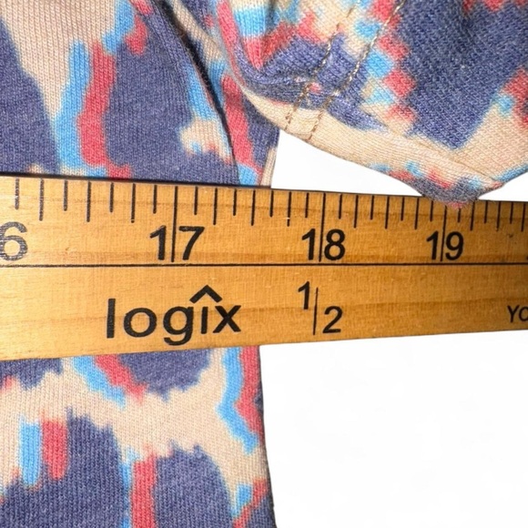 Sol Angeles X Anthropologie  Purple and Cream Leopard Print Tee - Picture 5 of 8